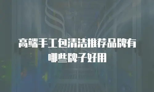 高端手工包清洁推荐品牌有哪些牌子好用