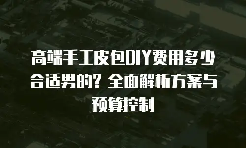 高端手工皮包DIY费用多少合适男的？全面解析方案与预算控制