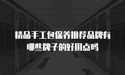 精品手工包保养推荐品牌有哪些牌子的好用点吗