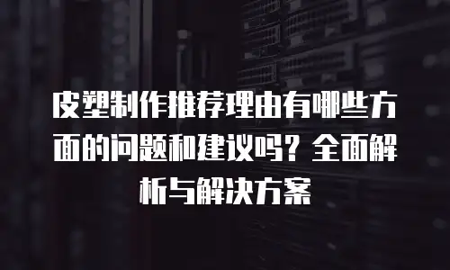 皮塑制作推荐理由有哪些方面的问题和建议吗？全面解析与解决方案