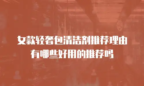 女款轻奢包清洁剂推荐理由有哪些好用的推荐吗
