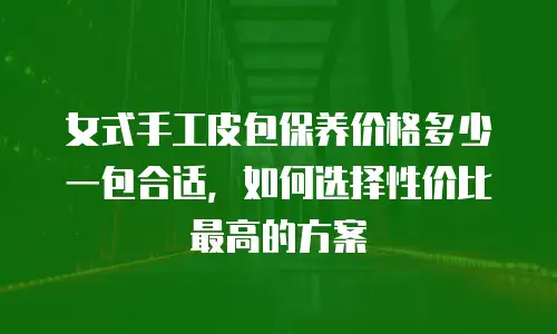 女式手工皮包保养价格多少一包合适，如何选择性价比最高的方案