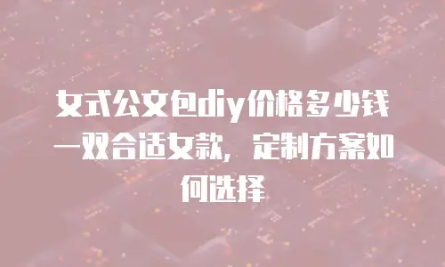 女式公文包diy价格多少钱一双合适女款，定制方案如何选择