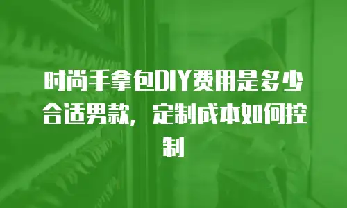 时尚手拿包DIY费用是多少合适男款，定制成本如何控制
