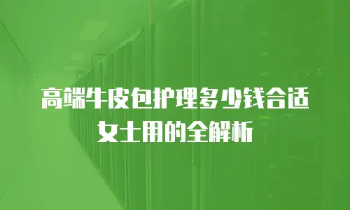 高端牛皮包护理多少钱合适女士用的全解析