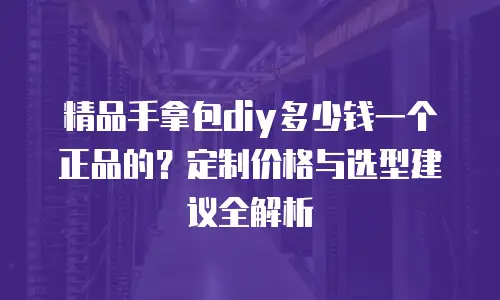 精品手拿包diy多少钱一个正品的？定制价格与选型建议全解析