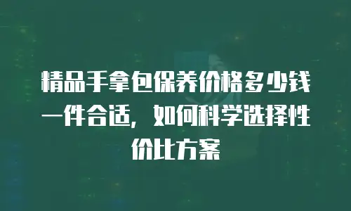 精品手拿包保养价格多少钱一件合适，如何科学选择性价比方案