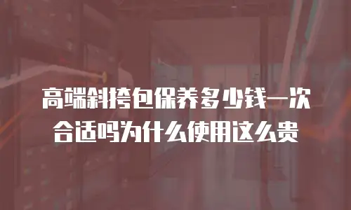 高端斜挎包保养多少钱一次合适吗为什么使用这么贵