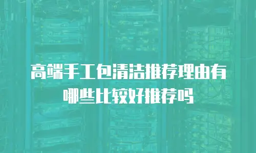 高端手工包清洁推荐理由有哪些比较好推荐吗