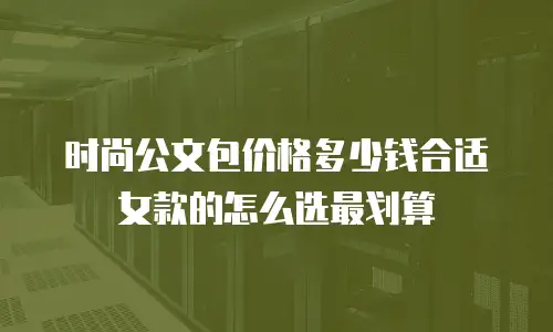 时尚公文包价格多少钱合适女款的怎么选最划算
