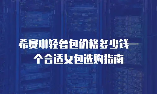 希赛琳轻奢包价格多少钱一个合适女包选购指南