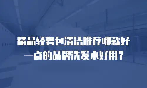 精品轻奢包清洁推荐哪款好一点的品牌洗发水好用？
