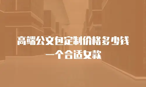 高端公文包定制价格多少钱一个合适女款