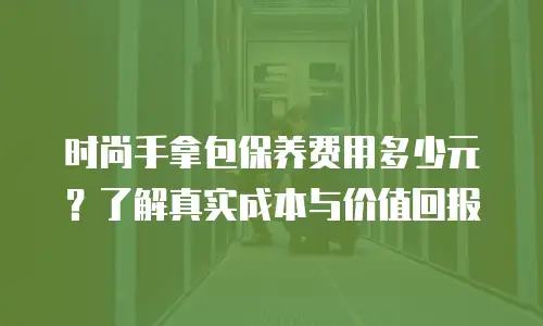 时尚手拿包保养费用多少元？了解真实成本与价值回报