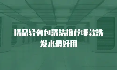 精品轻奢包清洁推荐哪款洗发水最好用