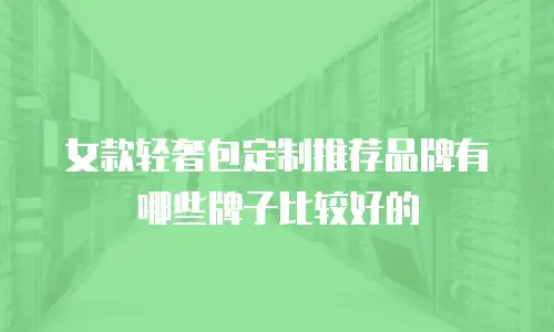 女款轻奢包定制推荐品牌有哪些牌子比较好的