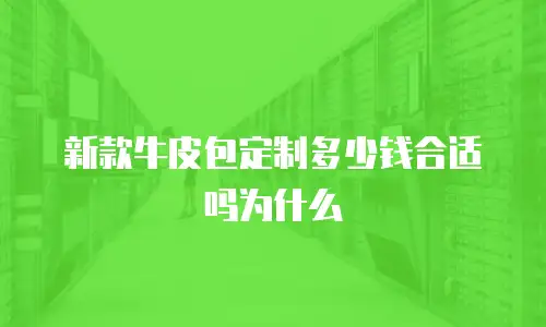 新款牛皮包定制多少钱合适吗为什么