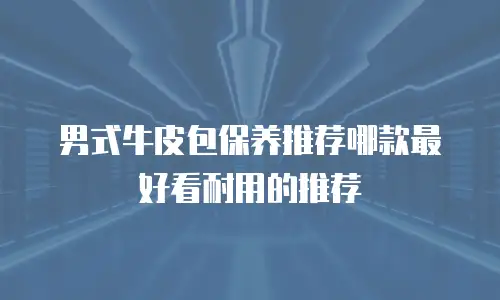 男式牛皮包保养推荐哪款最好看耐用的推荐