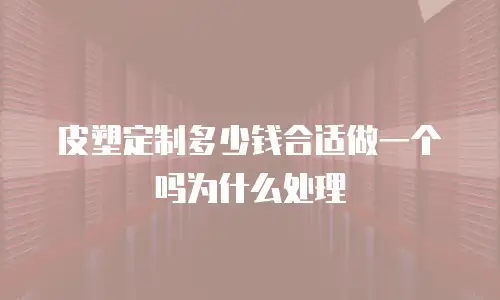 皮塑定制多少钱合适做一个吗为什么处理