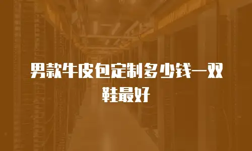 男款牛皮包定制多少钱一双鞋最好
