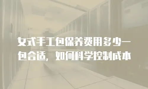 女式手工包保养费用多少一包合适，如何科学控制成本
