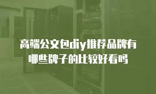 高端公文包diy推荐品牌有哪些牌子的比较好看吗