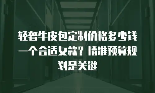 轻奢牛皮包定制价格多少钱一个合适女款？精准预算规划是关键