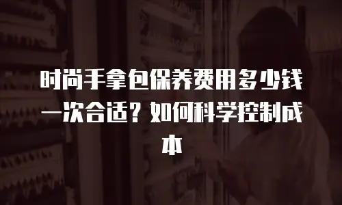 时尚手拿包保养费用多少钱一次合适？如何科学控制成本