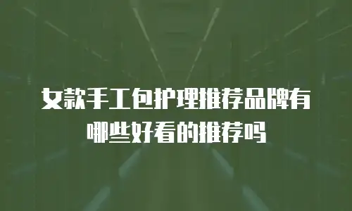 女款手工包护理推荐品牌有哪些好看的推荐吗
