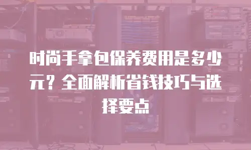 时尚手拿包保养费用是多少元？全面解析省钱技巧与选择要点