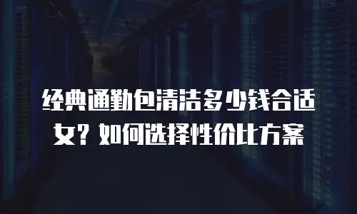 经典通勤包清洁多少钱合适女？如何选择性价比方案