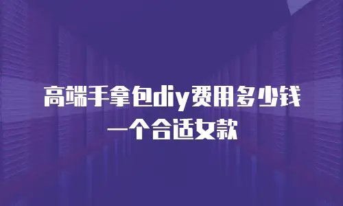 高端手拿包diy费用多少钱一个合适女款
