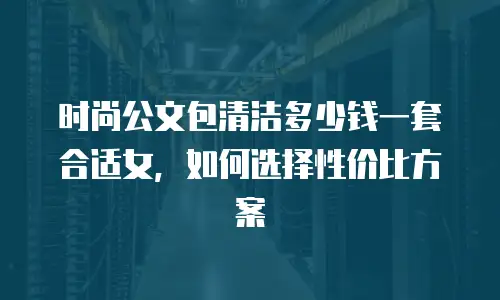 时尚公文包清洁多少钱一套合适女，如何选择性价比方案