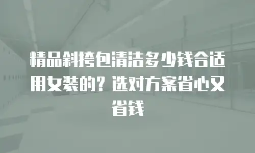 精品斜挎包清洁多少钱合适用女装的？选对方案省心又省钱