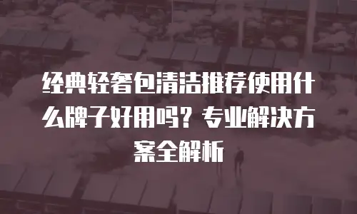 经典轻奢包清洁推荐使用什么牌子好用吗？专业解决方案全解析