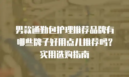 男款通勤包护理推荐品牌有哪些牌子好用点儿推荐吗？实用选购指南