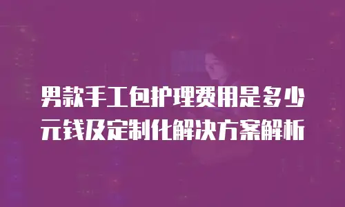 男款手工包护理费用是多少元钱及定制化解决方案解析