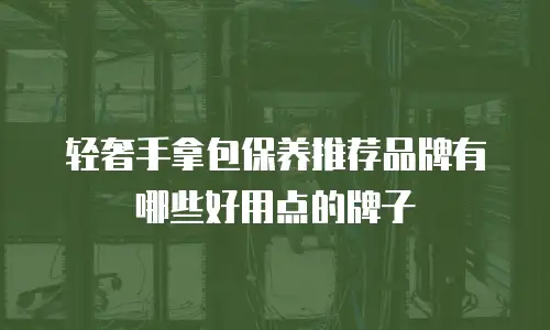 轻奢手拿包保养推荐品牌有哪些好用点的牌子