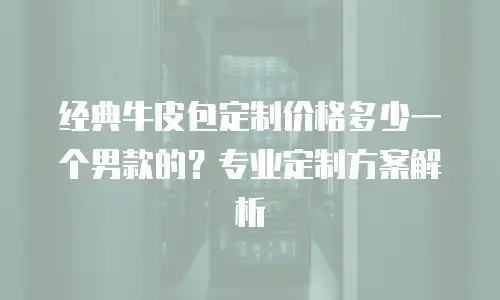 经典牛皮包定制价格多少一个男款的？专业定制方案解析