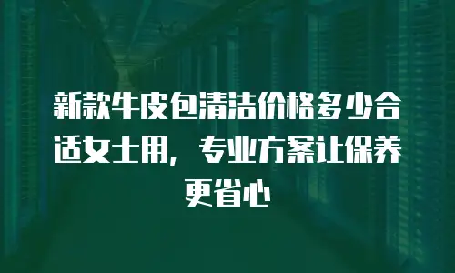 新款牛皮包清洁价格多少合适女士用，专业方案让保养更省心