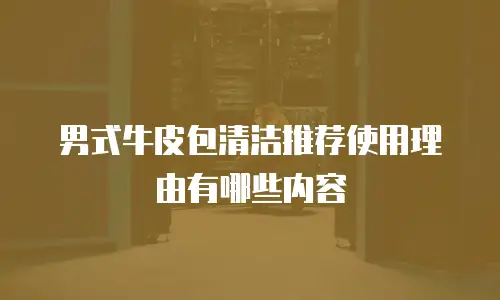 男式牛皮包清洁推荐使用理由有哪些内容
