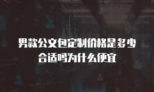 男款公文包定制价格是多少合适吗为什么便宜