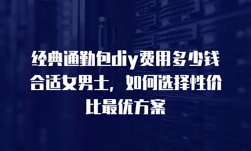 经典通勤包diy费用多少钱合适女男士，如何选择性价比最优方案