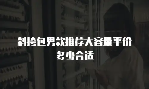 斜挎包男款推荐大容量平价多少合适