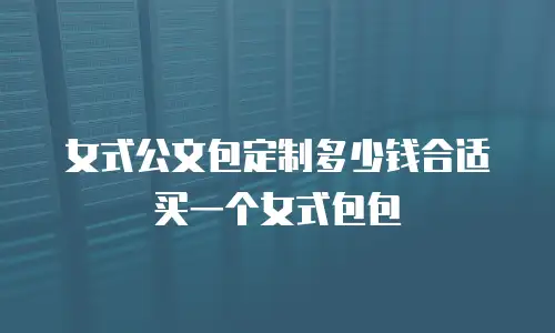 女式公文包定制多少钱合适买一个女式包包