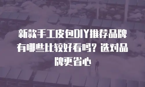新款手工皮包DIY推荐品牌有哪些比较好看吗？选对品牌更省心