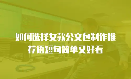 如何选择女款公文包制作推荐语短句简单又好看