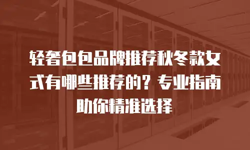 轻奢包包品牌推荐秋冬款女式有哪些推荐的？专业指南助你精准选择