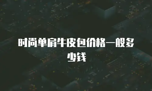时尚单肩牛皮包价格一般多少钱