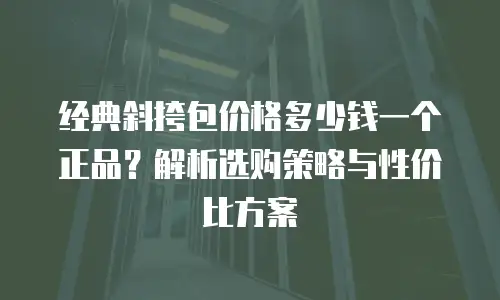 经典斜挎包价格多少钱一个正品？解析选购策略与性价比方案